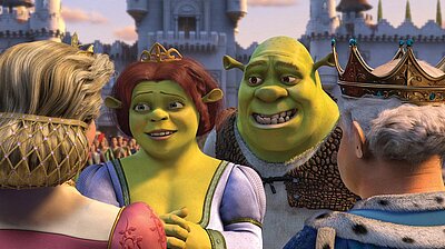 Mehr zum Film „Shrek 2 - Der tollkühne Held kehrt zurück“ Szenenbild aus dem Film „Shrek 2 - Der tollkühne Held kehrt zurück“