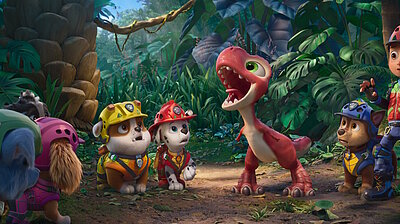 Mehr zum Film „Paw Patrol: Der Dino Film“ Szenenbild aus dem Film „Paw Patrol: Der Dino Film“