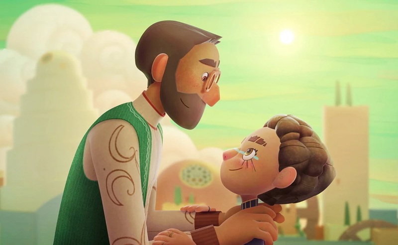 Szenenbild aus dem Film „Aisha und das verlorene Buch“