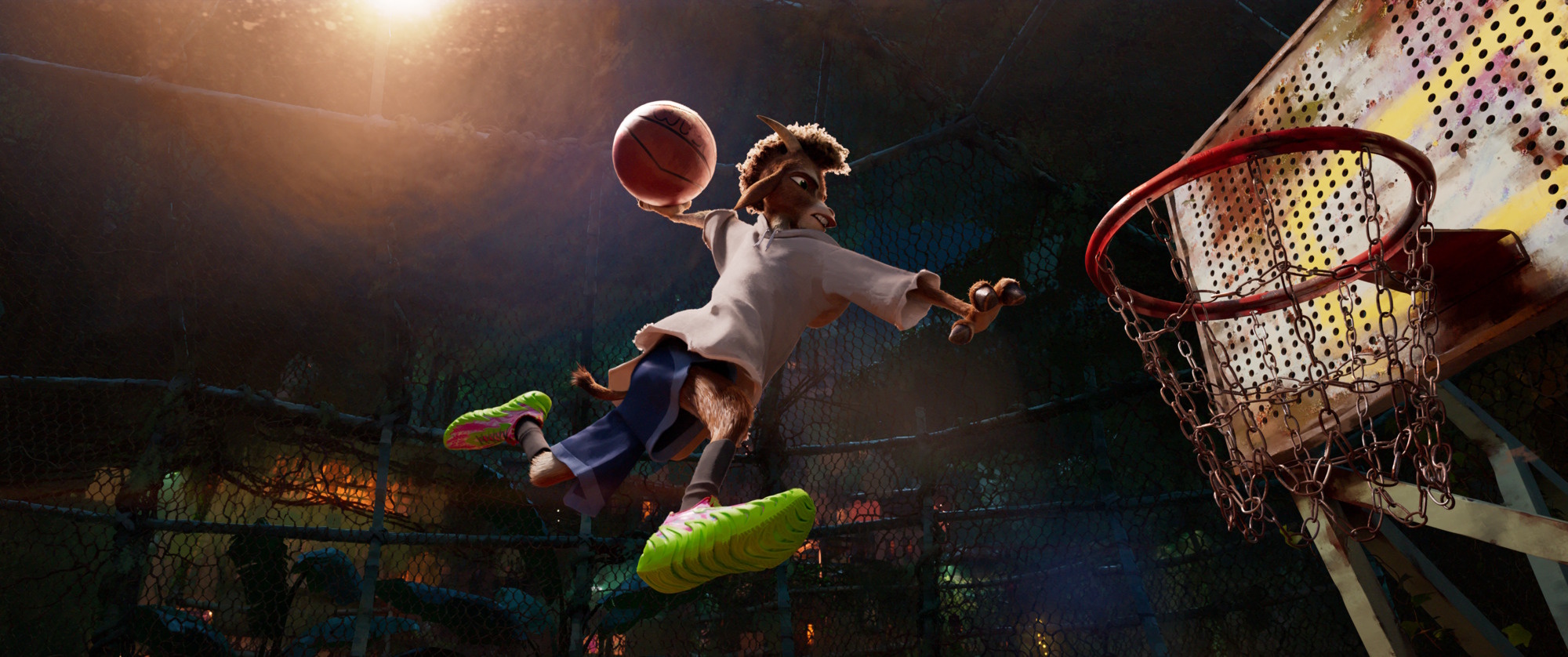 Szenenbild aus dem Film „G.O.A.T. - Bock auf große Sprünge“